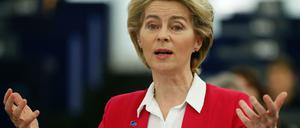 Ursula von der Leyen, Präsidentin der Europäischen Kommission am 18.12.2019 in Straßburg.