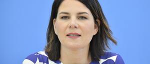 Grünen-Vorsitzende Annalena Baerbock bei einer Pressekonferenz im Juni 2019 in Berlin.
