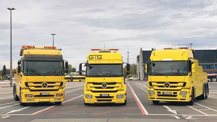 So sehen die neuen Abschleppwagen der BVG aus. Fünf kleine und zwei große haben die Verkehrsbetriebe schon, erstanden auf dem Gebrauchtwagenmarkt.