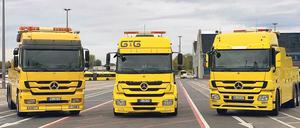 So sehen die neuen Abschleppwagen der BVG aus. Fünf kleine und zwei große haben die Verkehrsbetriebe schon, erstanden auf dem Gebrauchtwagenmarkt.