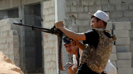 Kämpfer für die international anerkannte Regierung Libyens 