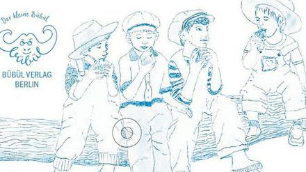 Das schmale Buch ist hübsch in Blau und Weiß gestaltet.