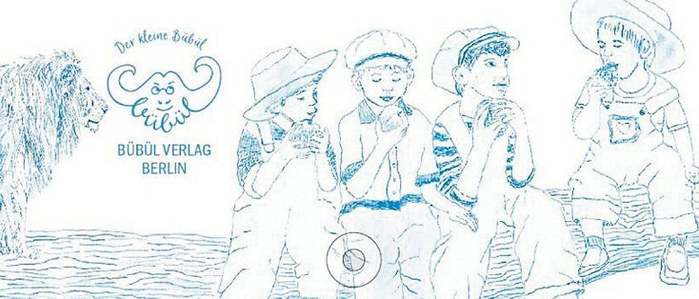 Das schmale Buch ist hübsch in Blau und Weiß gestaltet.
