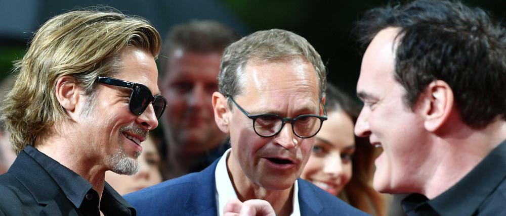 Yo Bro. „Once Upon a Time... in Hollywood“ war eine der letzten Premieren im Cinestar am Potsdamer Platz. Weltstars wie Brad Pitt und Quentin Tarantino kamen – Michael Müller war auch dabei.