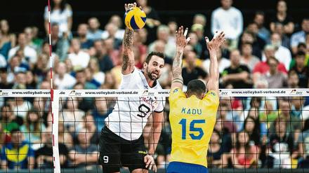 Voll drauf: Auf Georg Grozer wird es für das deutsche Volleyball-Nationalteam bei der Olympia-Qualifikation besonders ankommen.