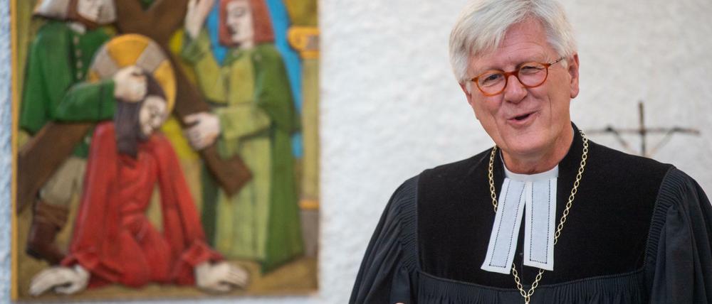 Heinrich Bedford-Strohm, Landesbischof und EKD-Chef, hält Heiligabend eine Ansprache vor Gefängnisinsassen.