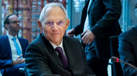 Der Bundestagspräsident Wolfgang Schäuble (CDU).