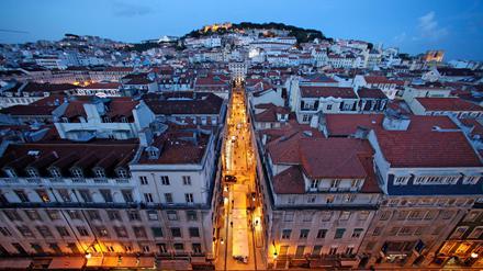 Die stille Schöne: Blick auf die Altstadt von Lissabon 