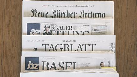 Konzentration, Profession. Die Zeitungen der AZ-Medien und der NZZ-Mediengruppe, eines der größten Medienunternehmen der deutschsprachigen Schweiz. 