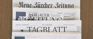 Konzentration, Profession. Die Zeitungen der AZ-Medien und der NZZ-Mediengruppe, eines der größten Medienunternehmen der deutschsprachigen Schweiz. 