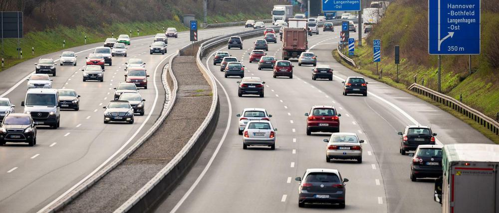 Die Autobahn 2 in Niedersachsen.