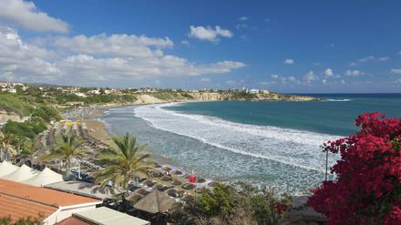 Ein Strand auf Zypern.
