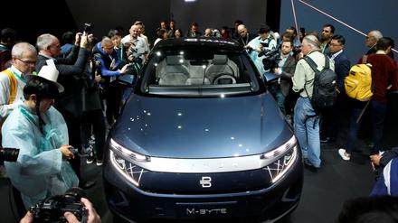 Auch der Hersteller Byton stellt auf der CES einen elektrischen SUV vor. 