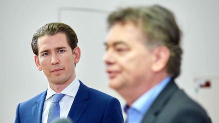 Die Parteichefs der ÖVP und der Grünen, Sebastian Kurz (links) und Werner Kogler, haben kaum eine andere Wahl als eine Zusammenarbeit.