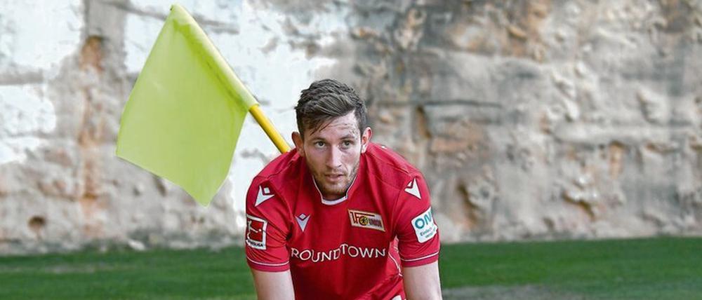 Im Eck versteckt. Christopher Lenz und der 1. FC Union bereiten sich in Campoamor auf die Bundesliga-Rückrunde vor.