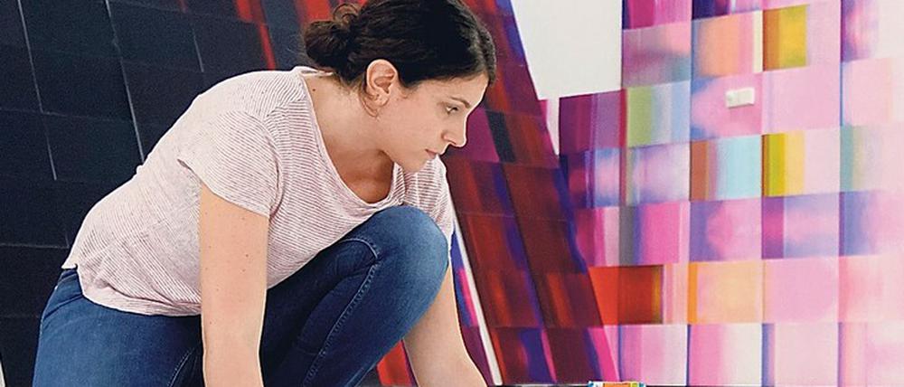 Der Digitalisierung widerstehen. Caline Aoun in ihrem Atelier.