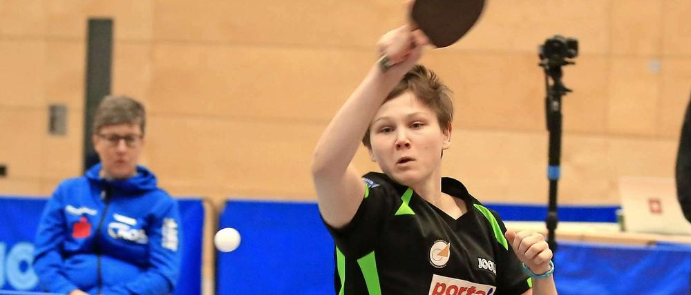 Berlins Nina Mittelham (Archivbild) sorgte mit ihrem 3:0-Sieg gegen Ding Yaping für den entscheidenden Punkt gegen Kolbermoor.