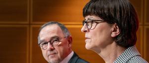 Wo soll das hinführen? Die SPD-Chefs Saskia Esken und Norbert Walter-Borjans.