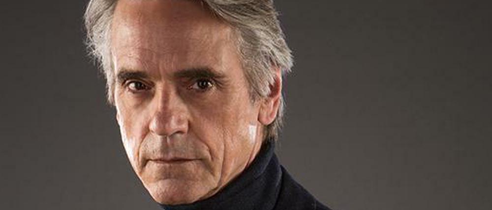 Der diesjährige Präsident. Schauspieler Jeremy Irons.