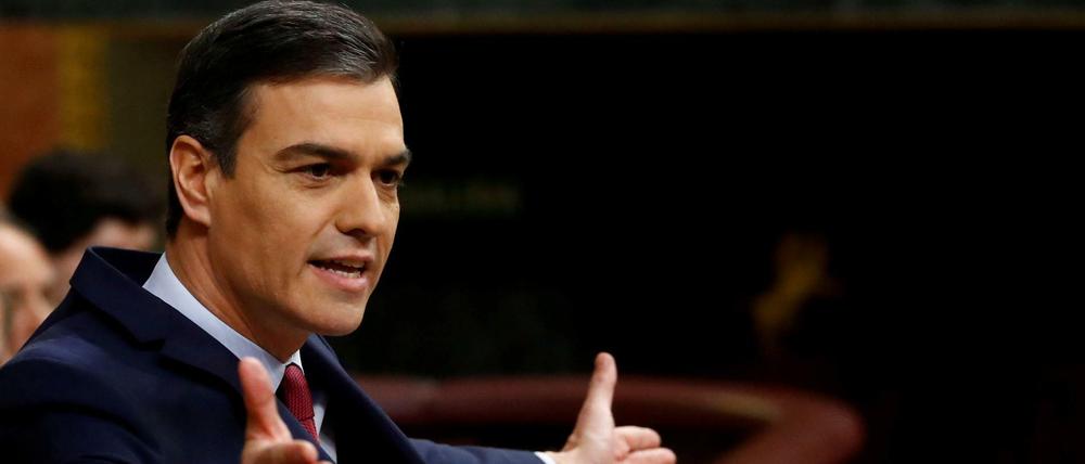Mit knapper Mehrheit gewählt: Pedro Sánchez 