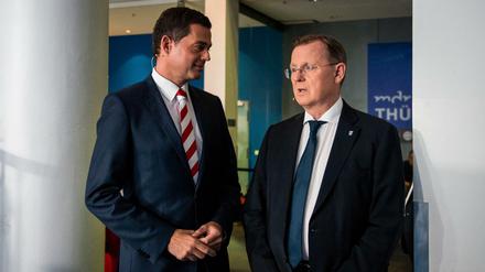Projektregierung? Mike Mohring (CDU) und Bodo Ramelow (Linke) könnten es mit wechselnden Partnern versuchen.