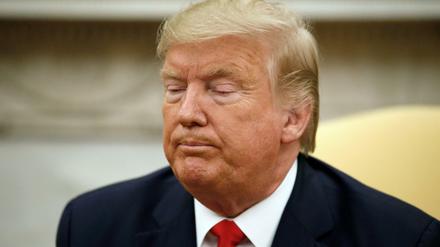 Hin und Her: US-Präsident Donald Trump am Dienstag im Weißen Haus.