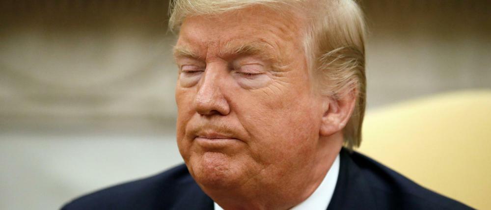 Hin und Her: US-Präsident Donald Trump am Dienstag im Weißen Haus.