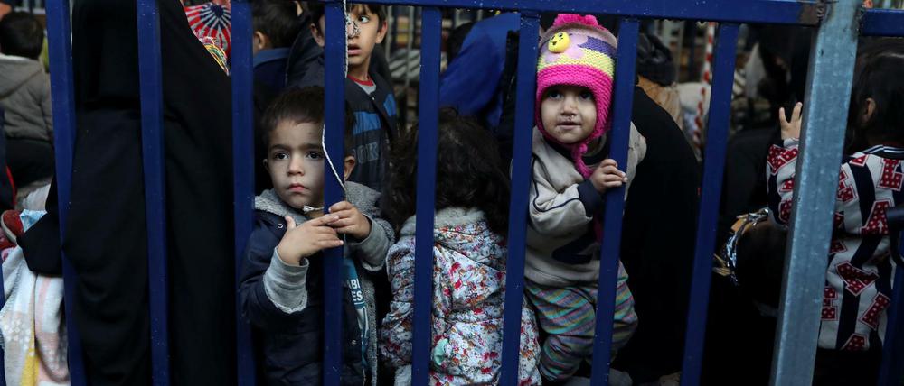 Camp Moria in Lesbos, Griechenland, im November 2019.