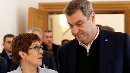 Annegret Kramp-Karrenbauer und Markus Söder.