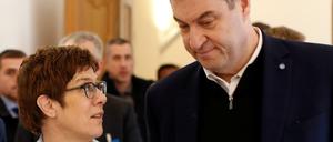 Annegret Kramp-Karrenbauer und Markus Söder.