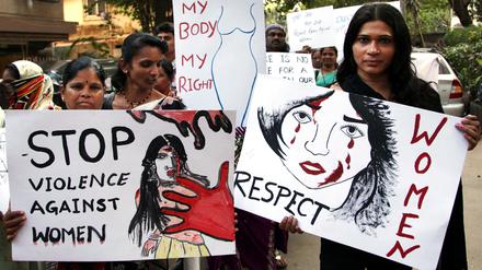 2012 in Mumbai: Inderinnen protestierten nach der Vergewaltigung einer Studentin gegen weit verbreitete sexualisierte Gewalt.