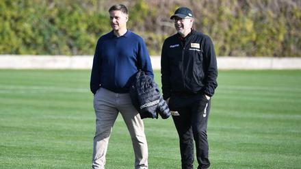 Manager mit Bedacht. Oliver Ruhnert (l.) will nichts überstürzen. 