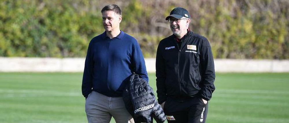 Manager mit Bedacht. Oliver Ruhnert (l.) will nichts überstürzen. 