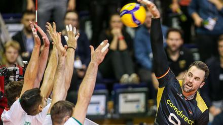 In seinem Element. Georg Grozer spielte gegen Bulgarien groß auf.