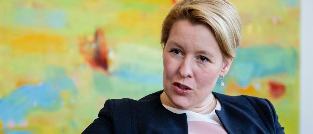 Franziska Giffey (SPD), Bundesfamilienministerin. Gerade erst hat sie die Affäre um ihre Doktorarbeit überstanden.
