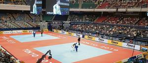 Gigantisch. Die Judo-Halle „Nippon Budokan“ von Tokio, in der im August bei den Olympischen Spielen gekämpft wird.