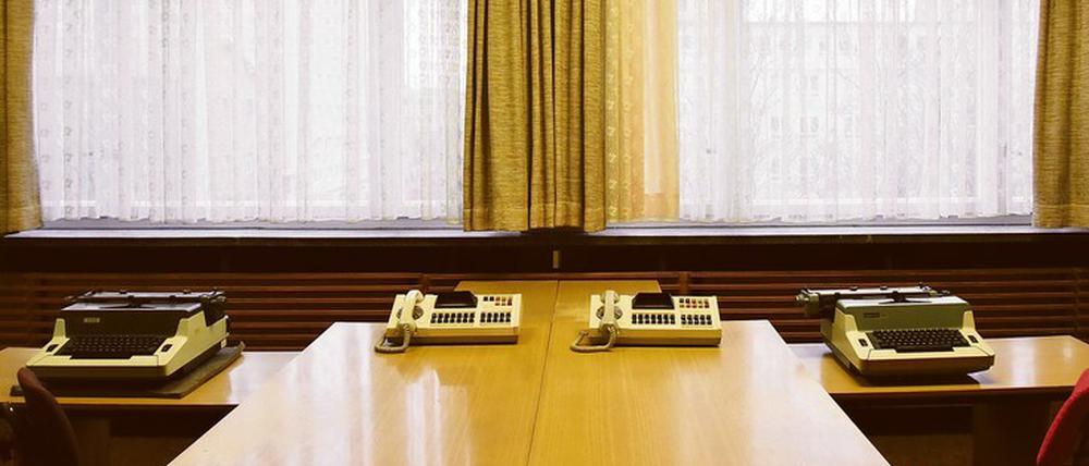 Ein Blick ins Stasi-Museum in der Ruschestraße in Berlin-Lichtenberg.
