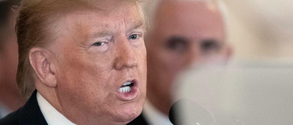 US-Präsident Donald Trump spricht über iranischen Angriffe auf US-Stützpunkte