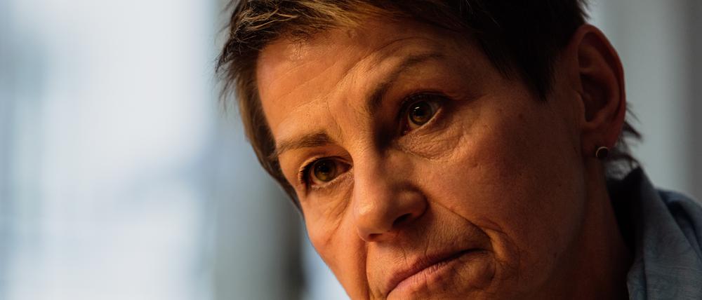 Berlins Sozialsenatorin Elke Breitenbach im Gespräch mit dem Tagesspiegel am 11. Februar 2020 in ihrem Büro in Berlin-Kreuzberg.