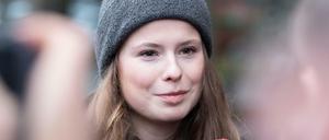 Luisa Neubauer will nicht in den Siemens-Aufsichtsrat (Foto vom Freitag nach dem Gespräch mit Konzernchef Kaeser). 