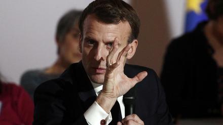 Unter Druck. Frankreichs Staatschef Emmanuel Macron.