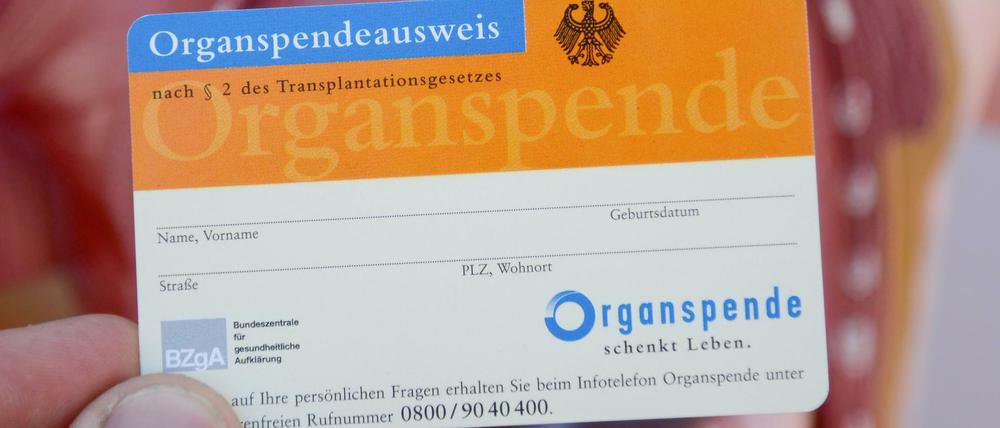Die bundesweite Zahl der Organspender ging im vergangenen Jahr leicht zurück. 