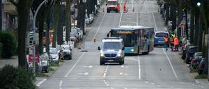 In Dortmund sind weite Teile der Innenstadt gesperrt.