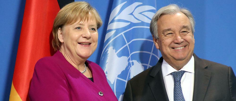 Bundeskanzlerin Angela Merkel (CDU) lädt nach Absprache mit UN-Generalsekretär Antonio Guterres ein.