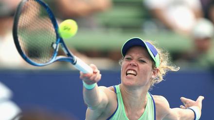 Laura Siegemund konnte ihr Spiel gegen Maria Scharapowa nicht beenden.