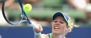 Laura Siegemund konnte ihr Spiel gegen Maria Scharapowa nicht beenden.