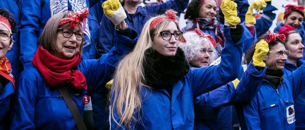 Am Wochenende gab es in Paris erneut Streiks gegen die Rentenreform.