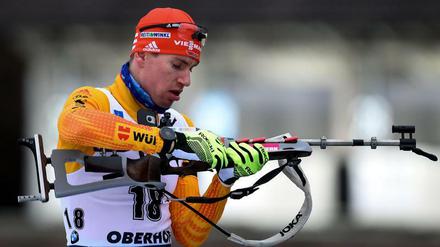 Johannes Kühn schoss und lief im Sprint von Oberhof stark.