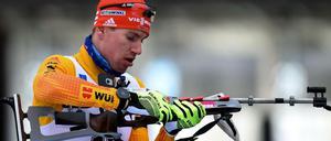 Johannes Kühn schoss und lief im Sprint von Oberhof stark.