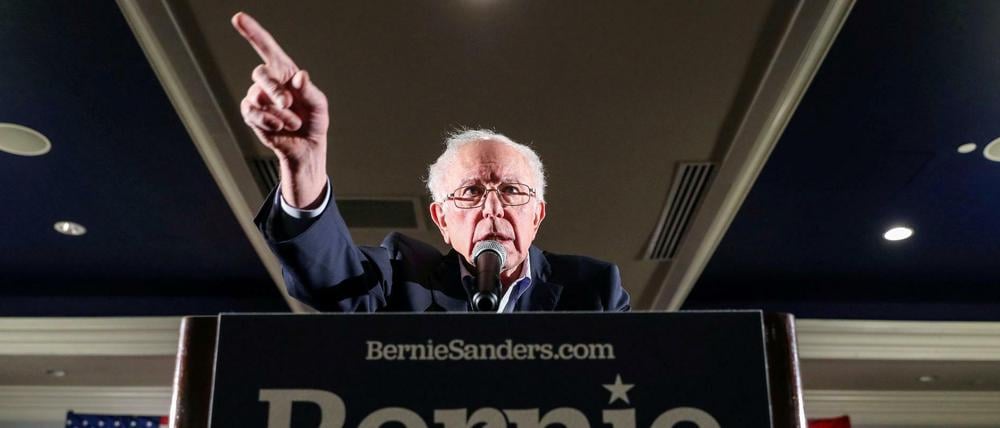Der demokratische Präsidentschaftsbewerber Bernie Sanders im Wahlkampf in Iowa.